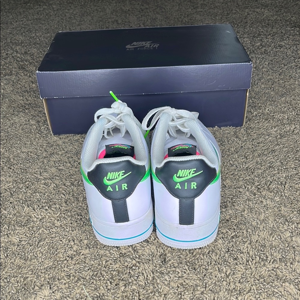 Nike Air Force 1 ‘Aquamarine’ – Men’s Size 8.5 - Picture 2 of 4